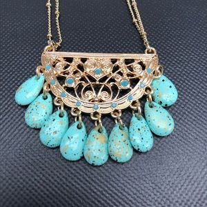 💕Gold and Turquoise Necklace
